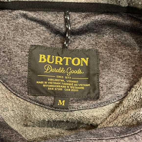 Burton Gray Sweatshirt with Mountain Logo - Picture 4 of 4